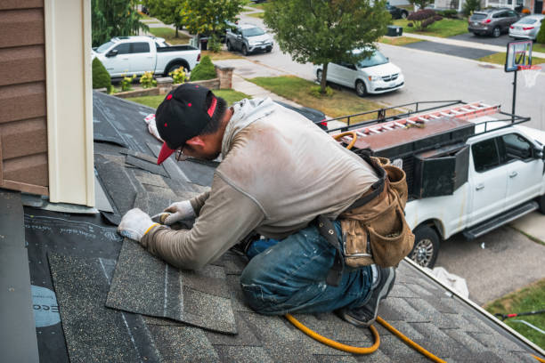 Professional Gutter Installation technician working in Bel Alton, MD